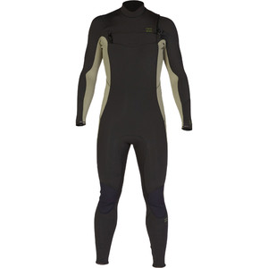 2023 Billabong Mens Absolute 4/3mm Chest Zip Wetsuit F44M24 - Military